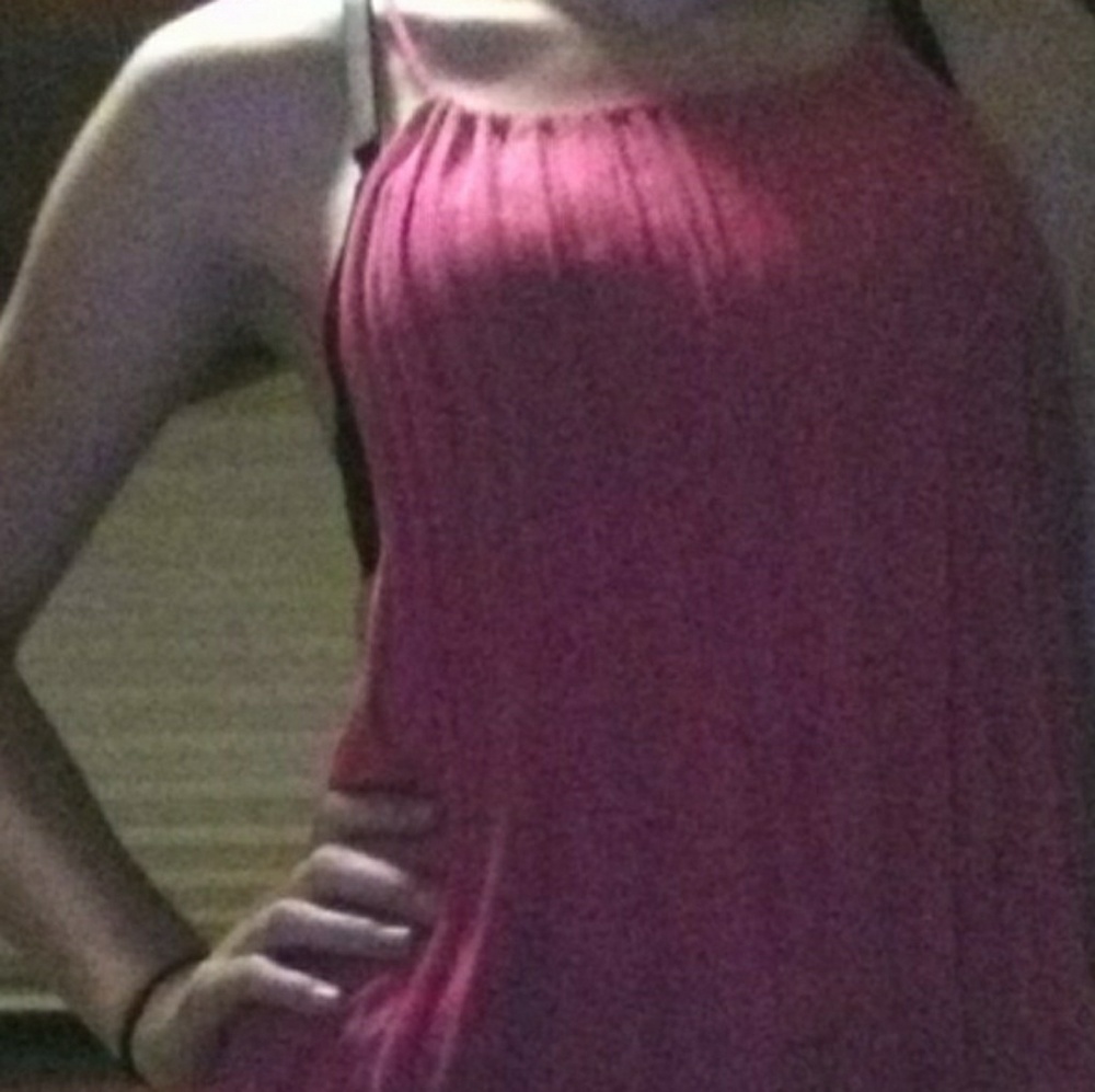 Pink papercrane tank